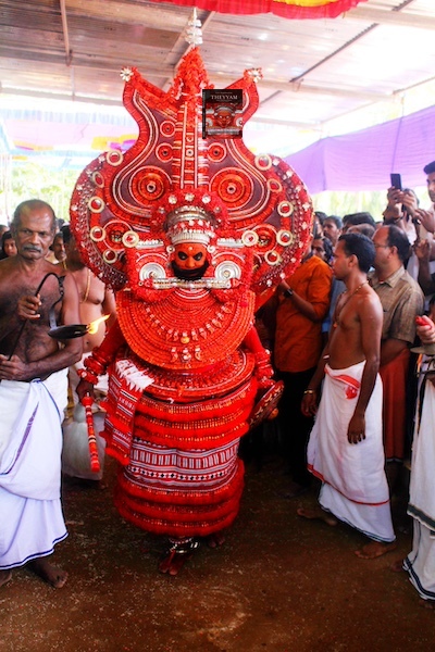 A rare spectacle of forming a new Theyyam